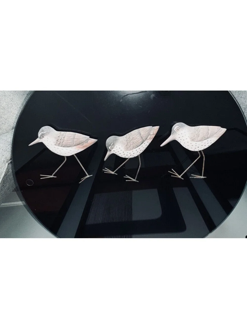 Coastal Shorebird Sandpiper Wood Metal Wall Decor Beach House Art Vintage Set 3